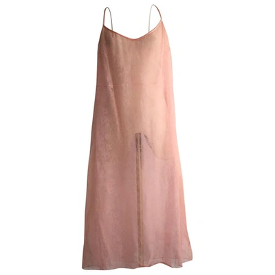 Pre-owned Rochas Pink Silk Dress