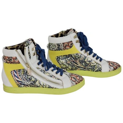 Pre-owned Just Cavalli Leather Trainers In Multicolour