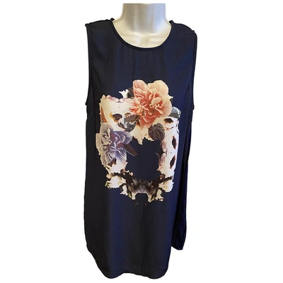 Pre-owned Finders Keepers Mid-length Dress In Navy