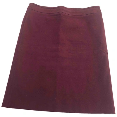 Pre-owned Trussardi Mid-length Skirt In Burgundy