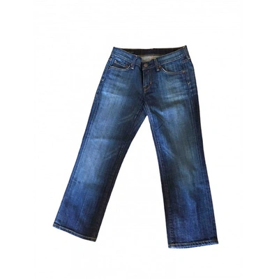 Pre-owned Citizens Of Humanity Straight Jeans In Blue