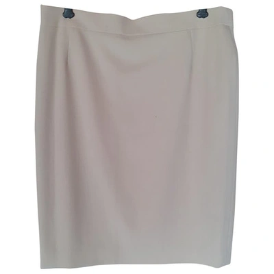 Pre-owned Escada Wool Mid-length Skirt In Beige