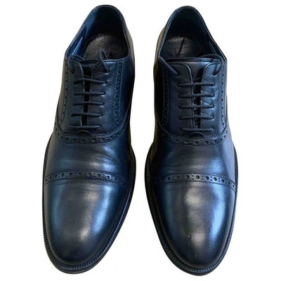 Pre-owned Cole Haan Leather Lace Ups In Black