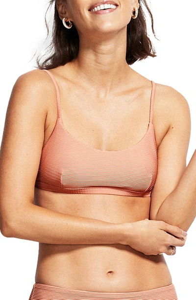 Seafolly Essentials Bralette Bikini Top In Rose Sands