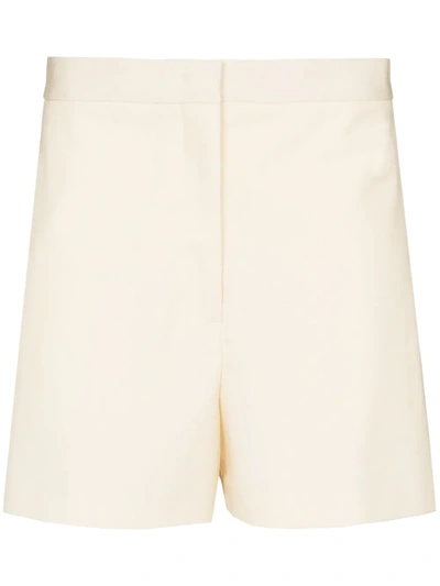 Jil Sander Mattia Tailored Cotton Shorts In White