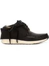 Visvim 'fbt' Veggie Suede Sneakers In Black