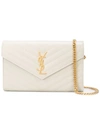 Saint Laurent Monogram Envelope Bag In White