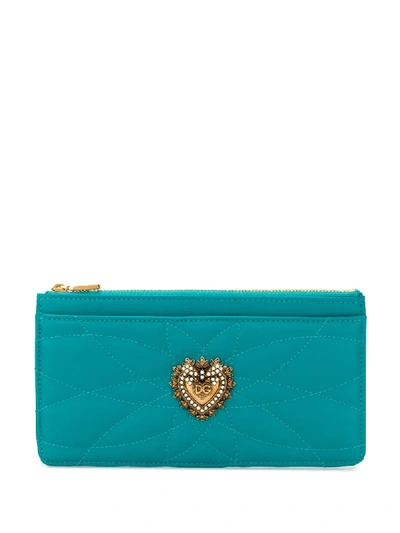 Dolce & Gabbana 'devotion' Portemonnaie In Blue
