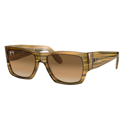 Ray Ban Rb2187 Sunglasses In Striped Yellow