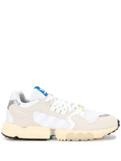 Adidas Originals Zx Torsion Sneakers In White Synthetic Fibers In Ftwr White/raw White