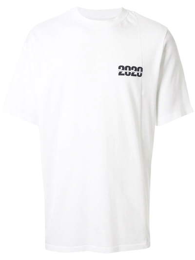 Martine Rose Graphic-print Side Rib T-shirt In White