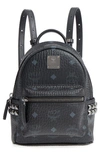 Mcm 'x-mini Stark Side Stud' Convertible Backpack - Black