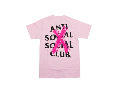Pre-owned Anti Social Social Club  Cancelled T-shirt Pink