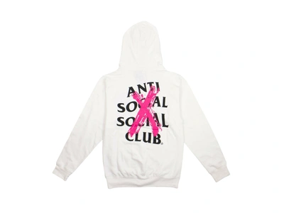 Pre-owned Anti Social Social Club  Cancelled Hoodie White