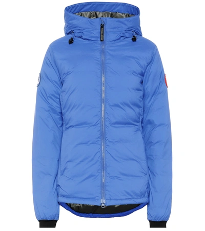 Canada Goose Pbi Collection Camp Hoody Packable Down Jacket In Blue