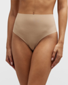 Commando Classic High Rise Thong In Beige