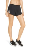 Nike Aeroswift Dri-fit Running Shorts In Black/white