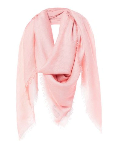 Gucci Square Scarf In Light Pink