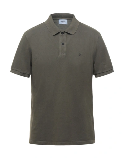 Dondup Polo Shirts In Military Green