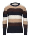 Grey Daniele Alessandrini Sweaters In Beige