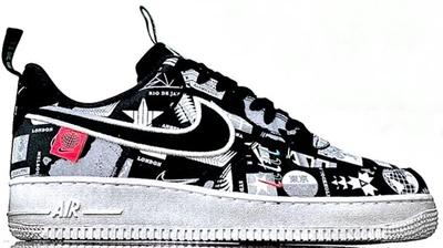 nike air force 1 worldwide black