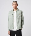 Allsaints Spotter Ls Shirt In Thyme Green