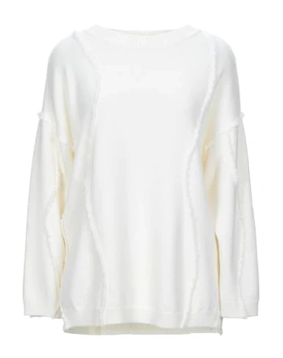 Terre Alte Sweaters In Ivory