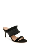 Zac Zac Posen Walter Slide Sandal In Black Fabric