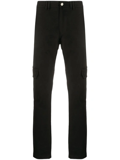 Blood Brother Cotton Twill Slim Cargo Trousers In Black