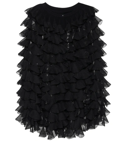 Alaïa Ruffled Jacket In Black