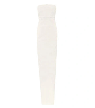 Rick Owens Cotton-blend Jersey Maxi Dress In White
