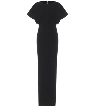 Rick Owens Naska Cotton-blend Jersey Maxi Dress In Black
