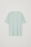 Cos Organic Cotton Mix T-shirt In Turquoise