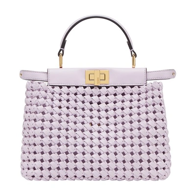 Fendi Peekaboo Iconic Mini In Purple