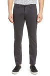 Theory Tech Raffi Compact Straight Slim Fit Ponte Pants In Asphalt