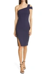 Likely Packard One-shoulder Sheath Dress In Navy