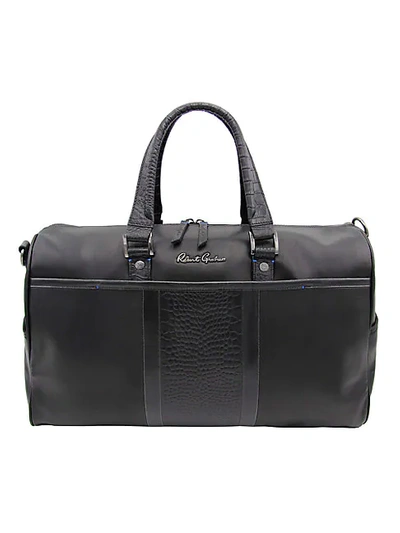Robert Graham Chatsworth Leather Weekender Bag In Black