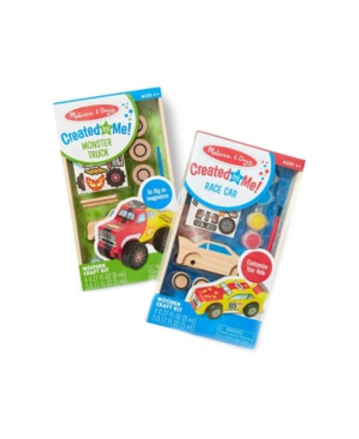 Melissa & Doug Kids' Dyo Race Car & Monster Truck Bundle In No Color