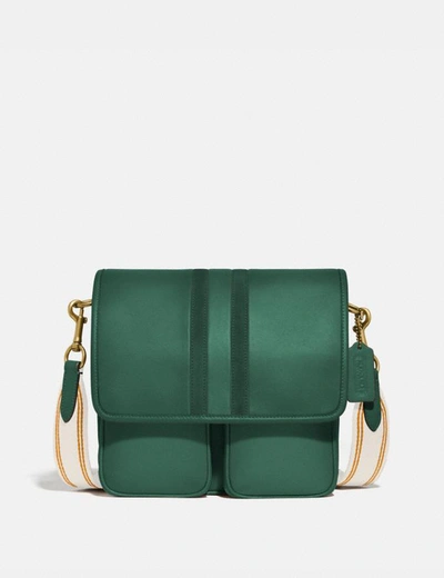 Coach map bag with varsity stripe sale