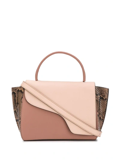 Atp Atelier Arezzo Panelled Tote Bag In Pink