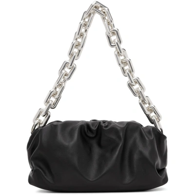 Bottega Veneta Black The Chain Pouch Leather Shoulder Bag In 1229 Black