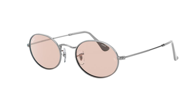 Ray Ban Rb3547 Metal Glass Oval-frame Sunglasses In Pink