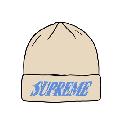 Pre-owned Supreme  Crossover Beanie Natural