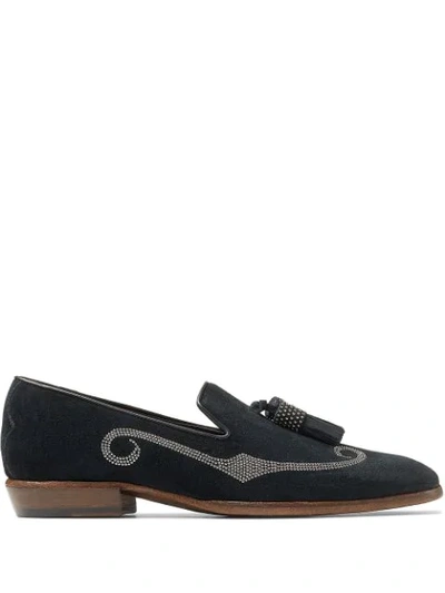 Jimmy Choo Foxley Slippers In Black