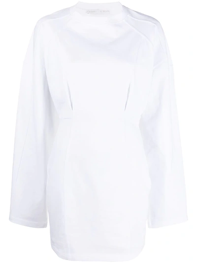 Fenty Oversized Corset Cotton-jersey Dress In White