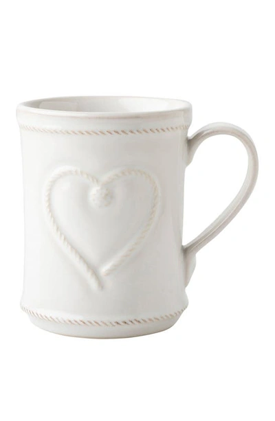 Juliska Cupfull Of Love Ceramic Mug In White