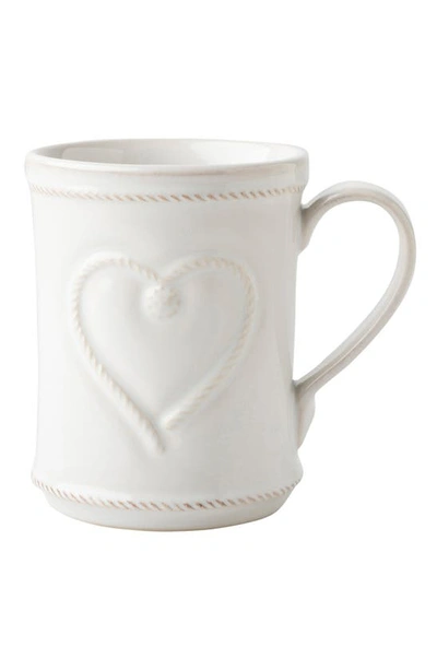 Juliska Cupfull Of Love Ceramic Mug In White