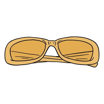 Pre-owned Supreme  Stretch Sunglasses Gold