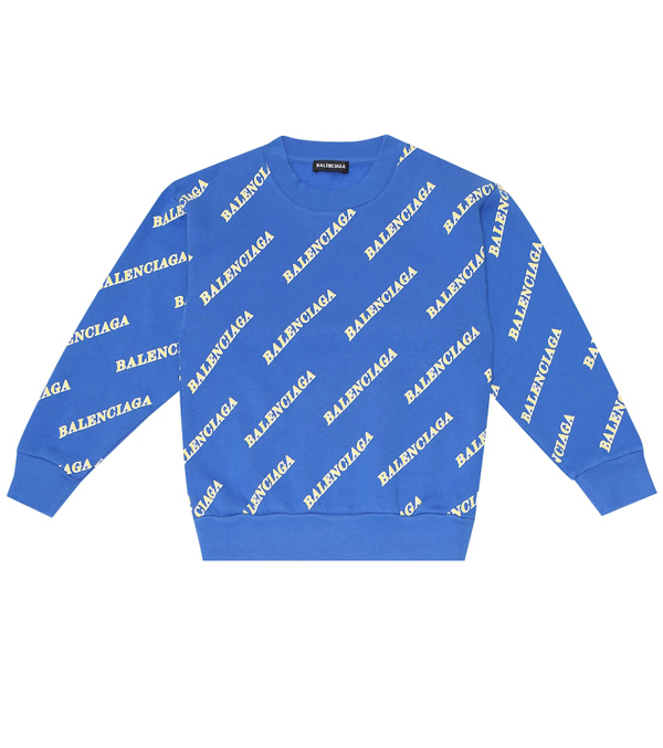 balenciaga blue sweatshirt