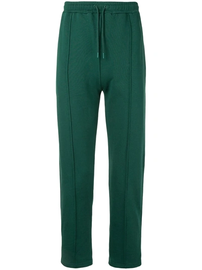 Kenzo Logo-patch Track Trousers In Green
